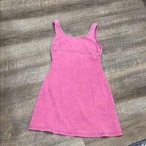 Old Navy Pink Sleeveless Sundress Square Neck Casual